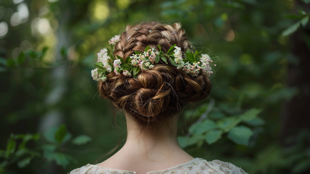 Coiffure mariage cheveux mi-long invité