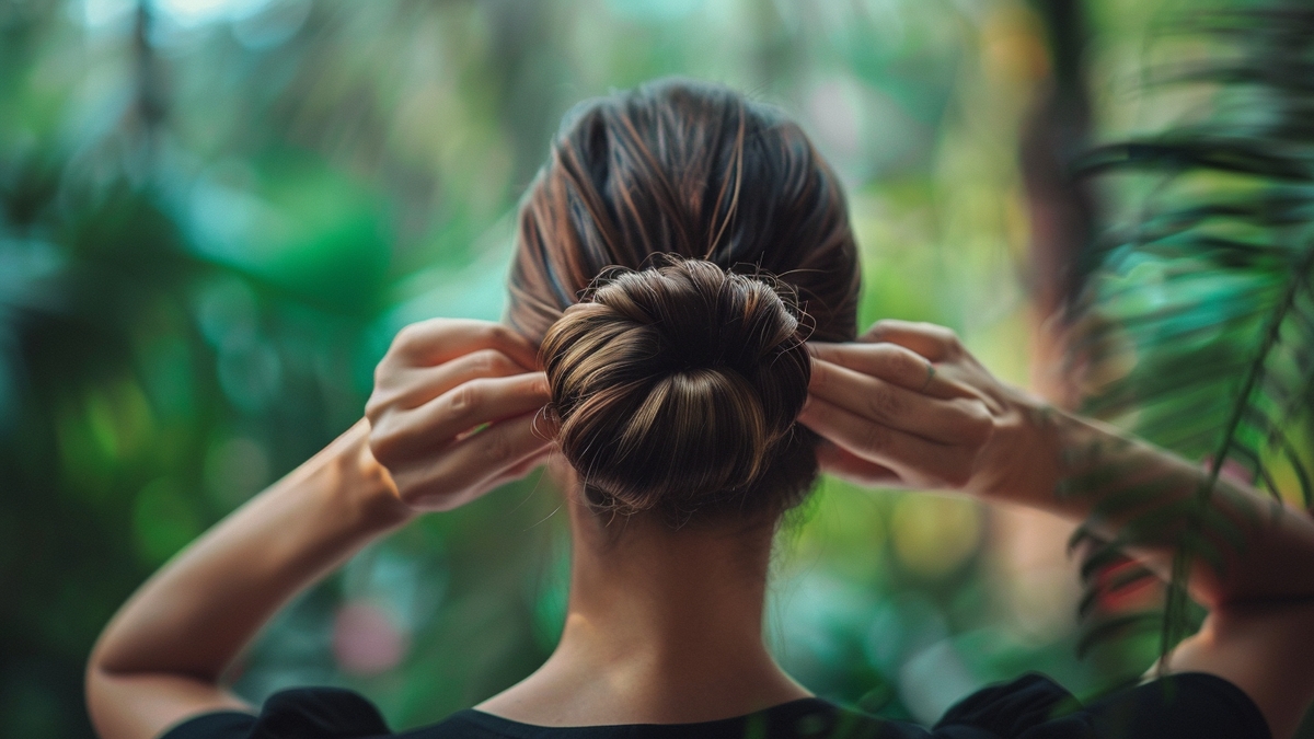 Invitée à un mariage: le chignon bas