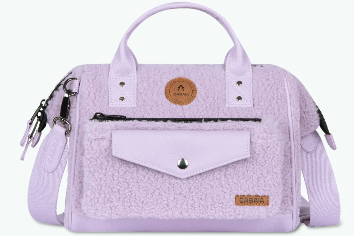 Sac en bandouliere mauve Cabaia