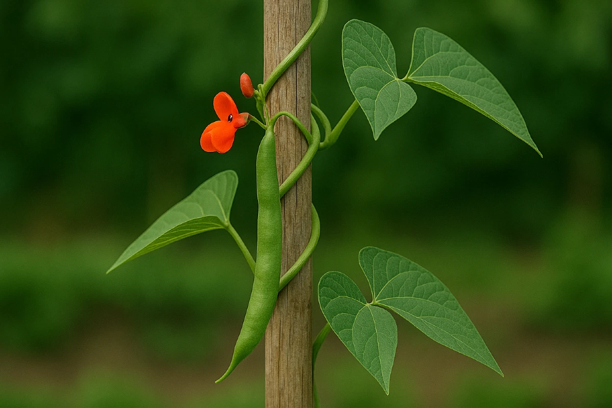 Haricots à rames