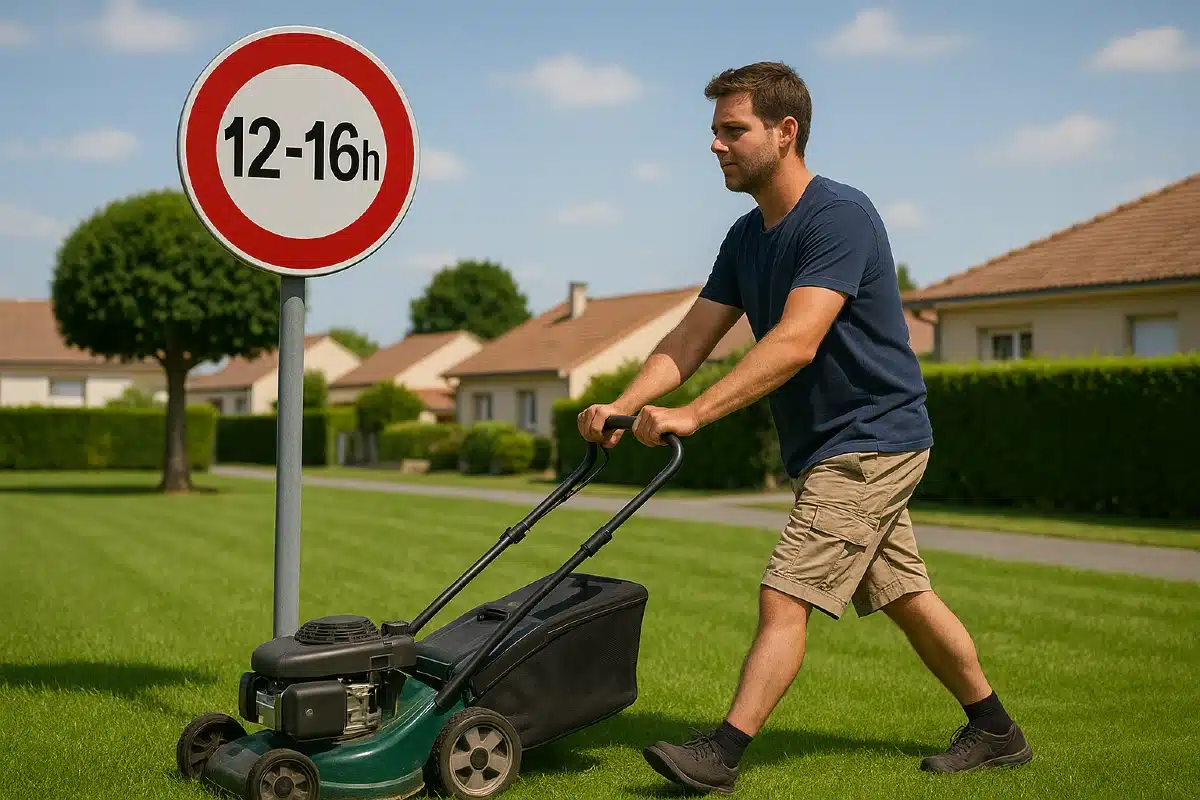 Nouveau : interdiction de tondre entre 12h et 16h dès juin 2025 dans 26 départements français
