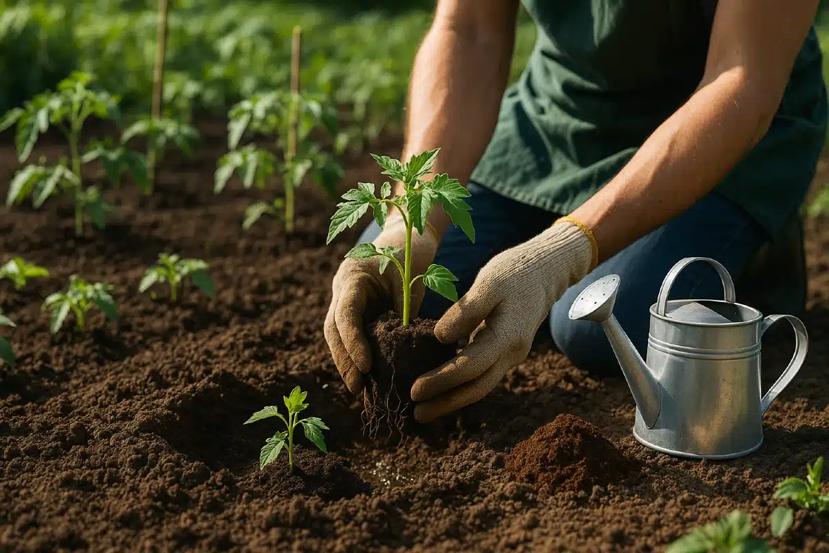 Planter des tomates en pleine terre