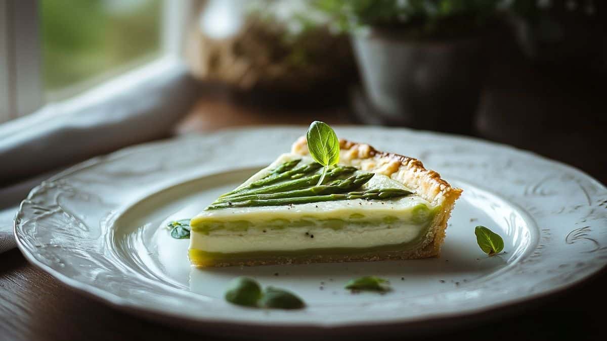 Tarte printanière aux asperges et ricotta : le mariage parfait de saveurs qui enchante vos invités