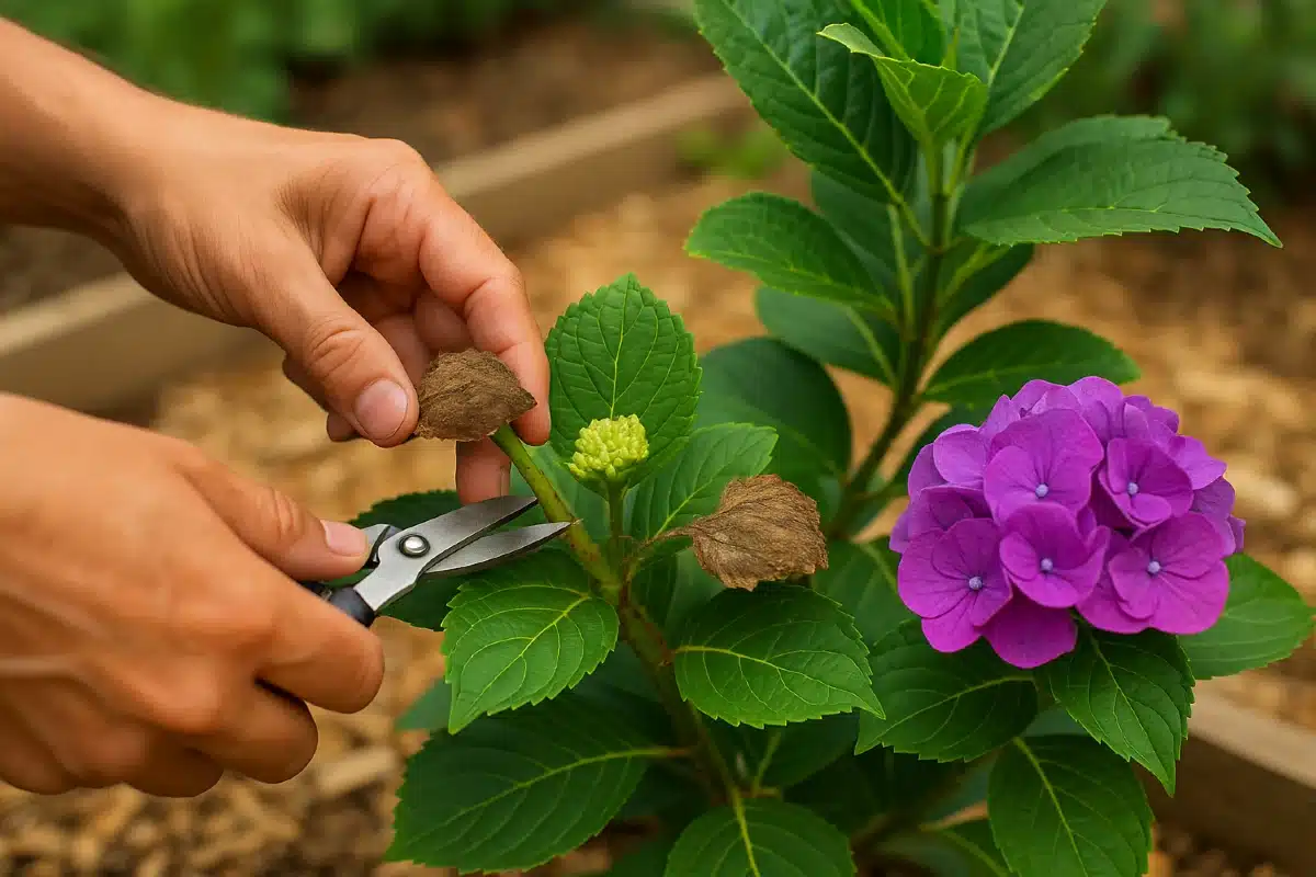 la floraison des hortensias au printemps