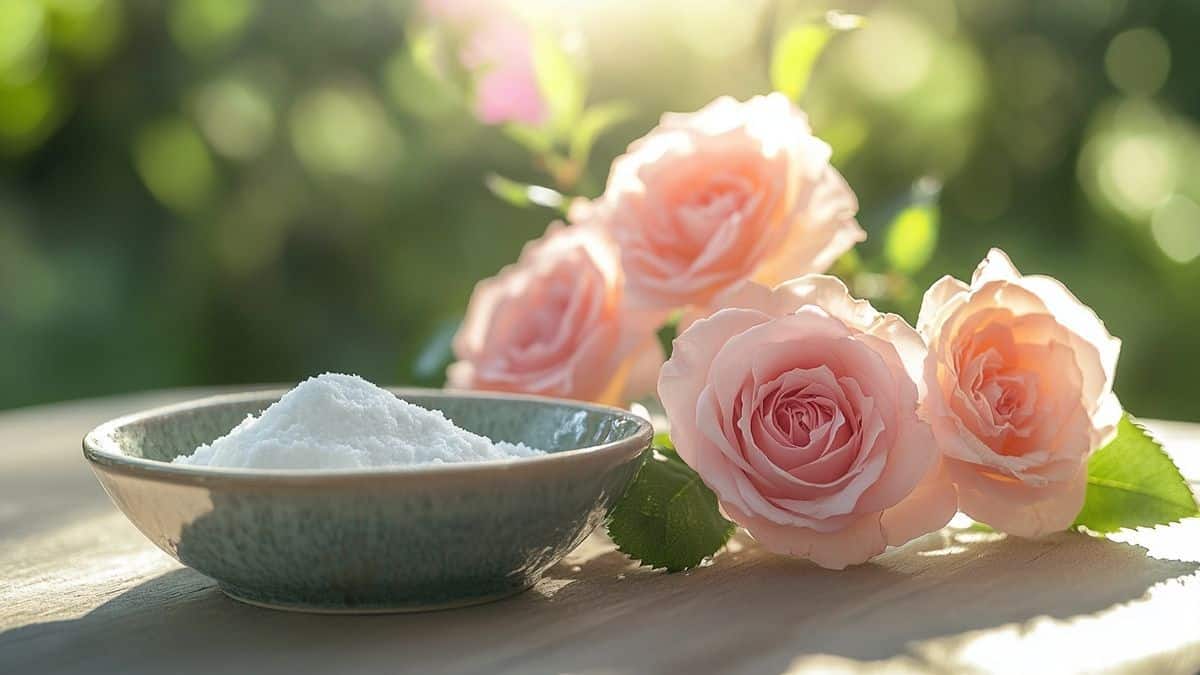Cette astuce avec du bicarbonate protège les rosiers des pucerons