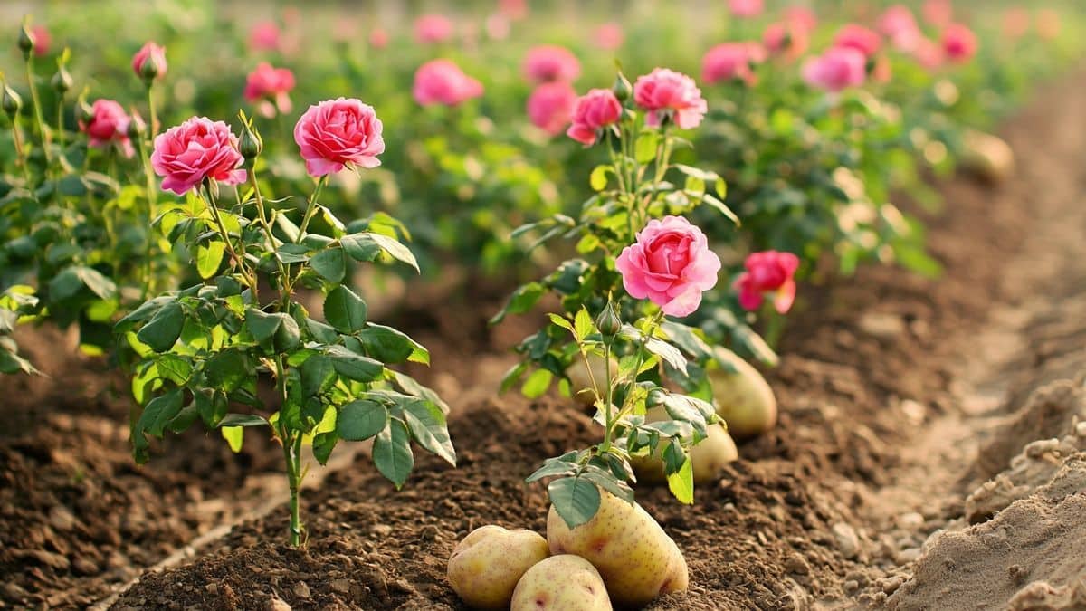 La technique oubliée pour bouturer les rosiers avec des pommes de terre