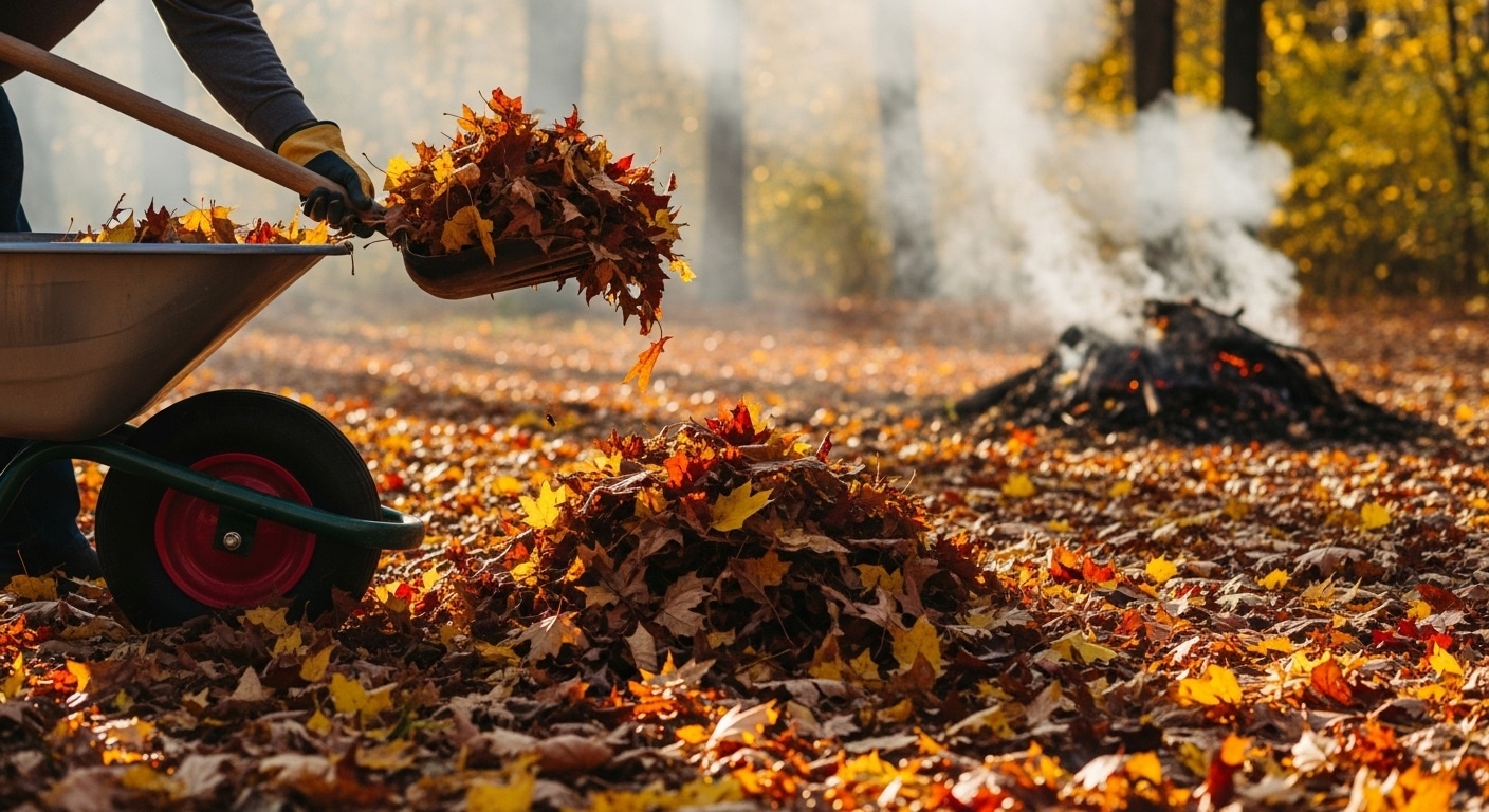 Feuilles mortes : pourquoi les brûler est nocif et l’alternative simple pour les recycler
