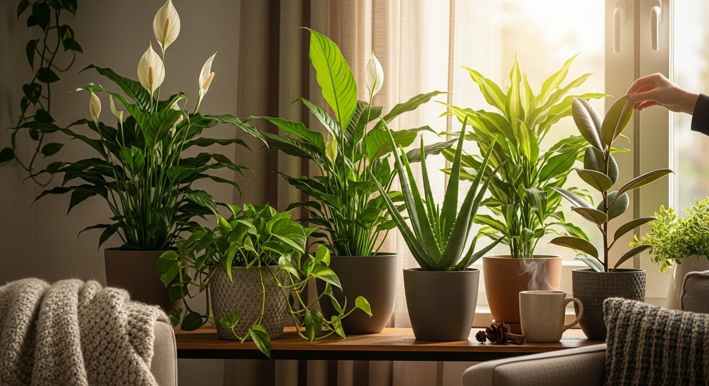 Plantes dépolluantes : ces 5 variétés transforment votre intérieur en havre d’air pur cet hiver