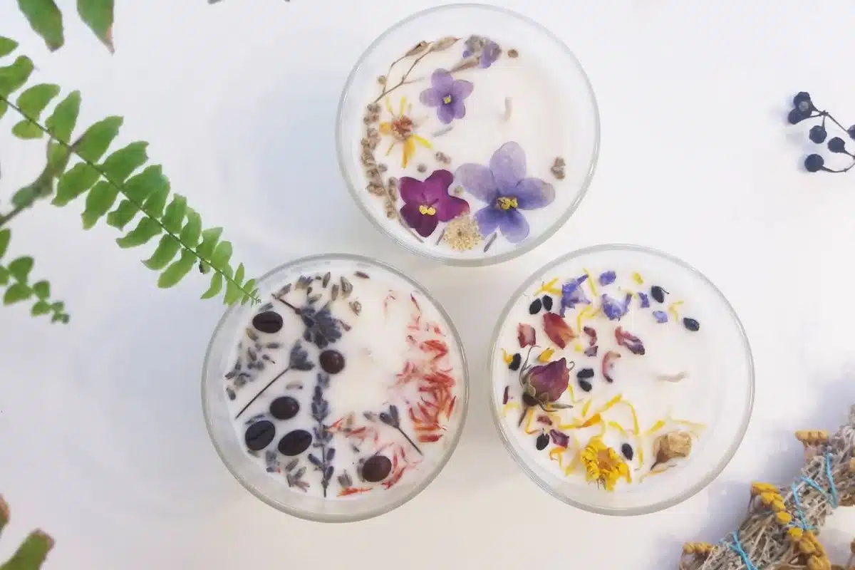 accessoires déco en fleurs séchées