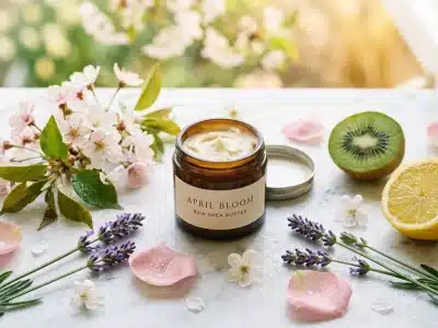 Beurre de karité naturel pour la peau au printemps